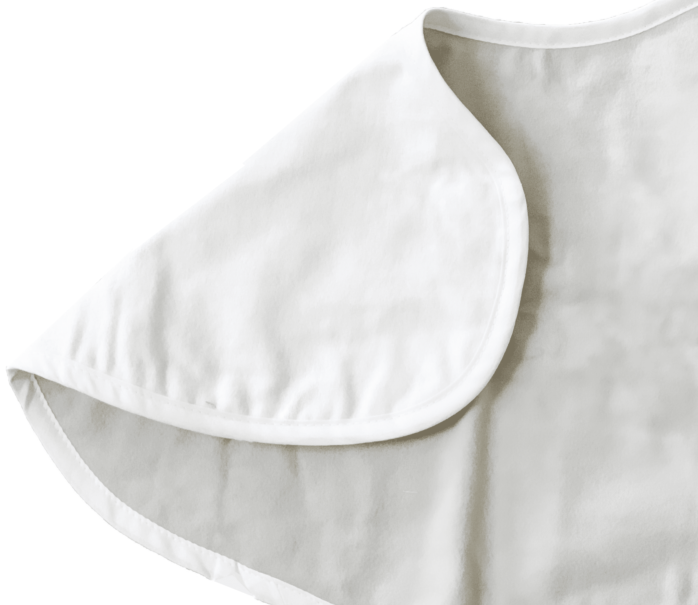 NuAngel 100% Cotton Large Contoured Burp Pads - Gray - 2 count, unisex