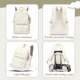 thumbnail image 4 of Inadays School Backpack, Large Capacity Bookbag for 15.6 Inch Laptop, Water-Resistant Cute Girlish Backpacks for Teen Adults Tween, Lightweight Travel Daypack for Primary Middle School College, 4 of 6