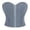 Grey, variant on SRZYMJ Corset Top Bustier Renaissance Lace up Women Overbust Satin Plus Size