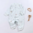 thumbnail image 2 of CAUYDY 6 9 12 18 Months Girls Pajamas for Newborn Baby Clothes Preemie Long Sleeve Romper Fall Winter Infant Girl Comfy Bodysuit Toddler Sleepers Sizes 12-18 Months,Light Blue, 2 of 5