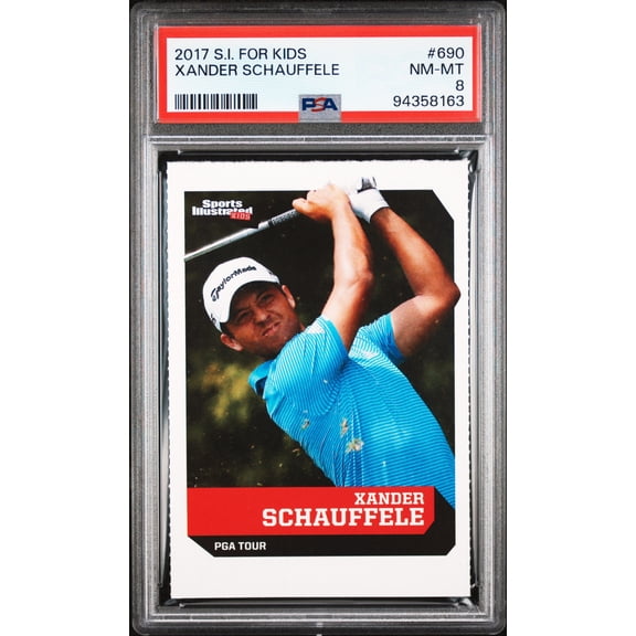 PSA 8 Xander Schauffele 2017 S.I. For Kids #690 Rookie Card