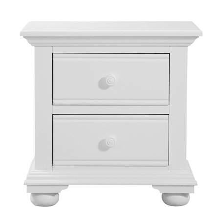 American Woodcrafters Cottage Traditions Crackled White Two Drawer