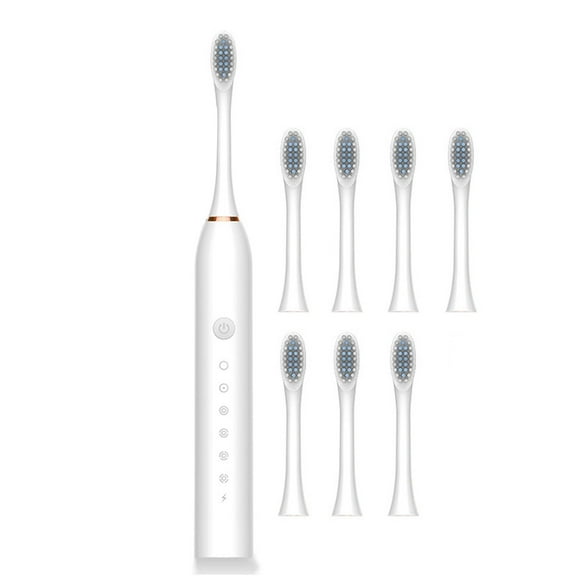 Dpityserensio Toothbrush Toothbrush with 8 Brush Heads Smart 6 Speed Timer Toothbrush IPX7 Newly Upgraded Toothbrush Longe Winter Xmas Gifts