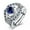 T-Blue, variant on Kcodviy Gold Triple Rhinestone Rings Mens Rings Set Women Full Zircon Ring Rings Ladies Jewelry Rings for Stacking Ring Women Size 5 11