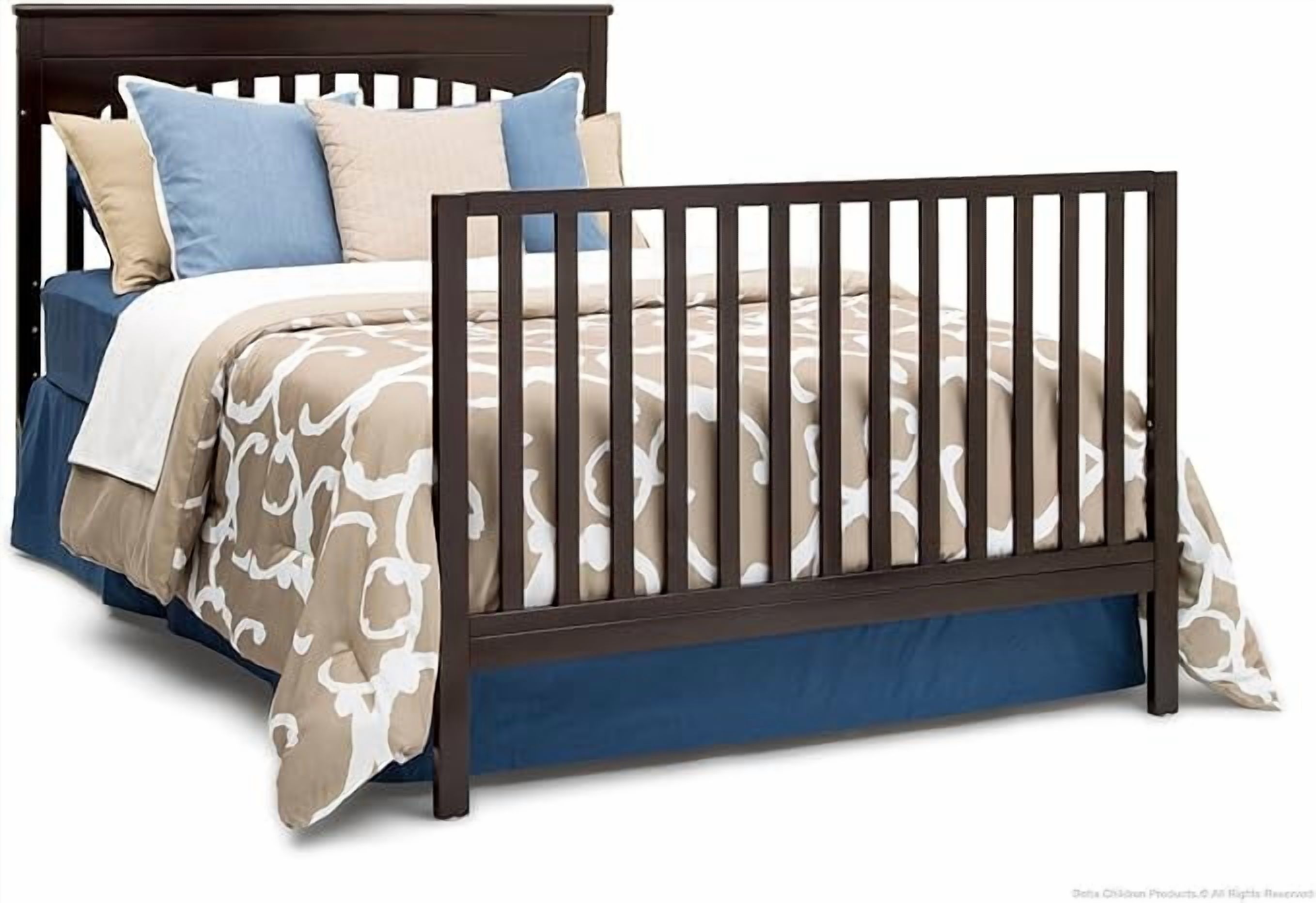 Full-Size Conversion Kit Bed Rails for Layla Crib by Delta Children - #0050 (Dark Chocolate)