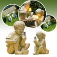 thumbnail image 1 of CNKOO A KID WITH SOLAR FIREFLIES GARDEN STATUE-GARDEN DECORATION, 1 of 7