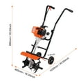 thumbnail image 2 of KFFKFF Tiller Cultivator Gas Powered 31CC 4-Stroke Garden Cultivator Lawn Garden, 2 of 9