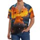 thumbnail image 1 of Fotbe Glowing Mushroom In Forest Camisa Estampada de Manga Corta para Hombre, Casual de Verano, Estilo Playero, Sin Arrugas-X-Large, 1 of 5