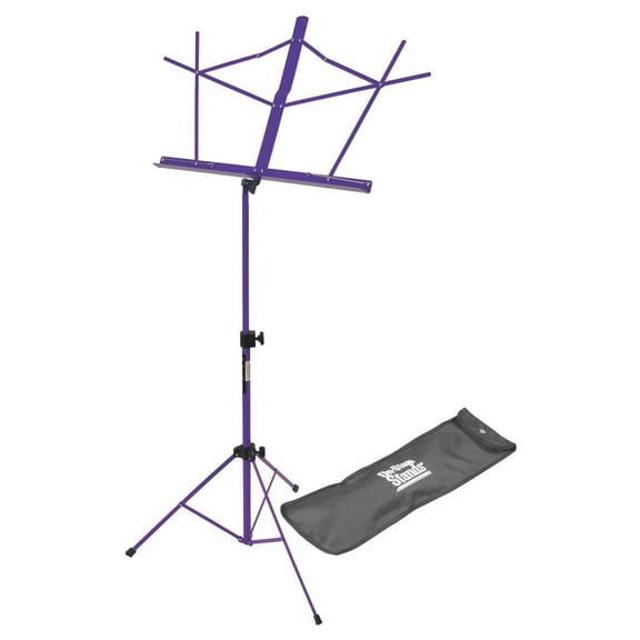 On-Stage SM7122PB Compact Sheet Music Stand (Purple, with Bag)