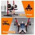 thumbnail image 6 of FlexWave Full Power Rack, Red & Black, 3x3 Steel, Four-Post Design for Home & Commercial Gym Use, 6 of 9