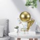 thumbnail image 5 of Ornamento de resina Baoblaze escultura decoración arte Astronauta estatua estatuilla dorado, 5 of 8