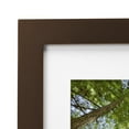 Mainstays 11x14 Matted to 8x10 Flat Wide Gallery Mahogany Wall Picture Frame