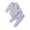 Purple, variant on Ajziojiro 2PCS Infant Baby Boys Girls Romper Outifts Set Fall Winter Cotton Long-Sleeved Jumpsuit Long Pants Pajamas Comfortable Suit Set 0-24M
