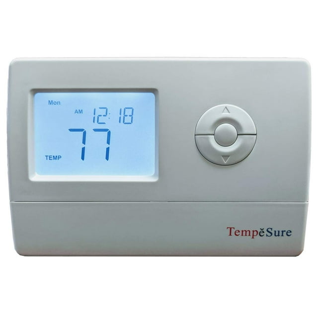 Temp?Sure Thermostat 2H/2C Digital Non-Programmable Straight Cool, Heat Pump, Electric Heat, Gas Heat TESD22