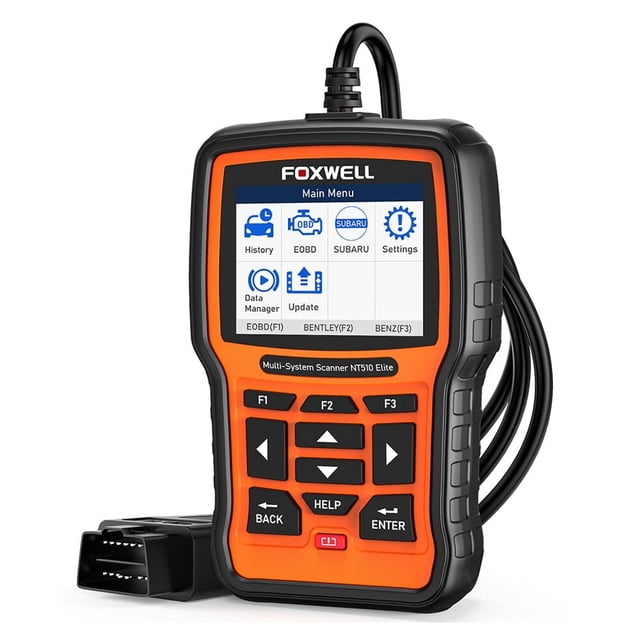 Escáner automotriz Foxwell NT510 Elite OBD2 Lector de código