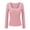 1-Pink, variant on Arlun Womens Long Sleeve Color Block Scoop Neck Shirt Fall Lightweight Ribbed Knit Y2k Going out Tops Soft Comfy Winter Stretchy Base Layer Thermal Undershirts Daily Wear 1-White XS