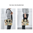 thumbnail image 6 of Lunch Bag Portable Crossbody Meal Bag Cooler Bag Insulated Lunch Bag Food Bag Handheld & Crossbody Design Painting Style Green Plant, 6 of 6