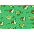 thumbnail image 1 of Ahgly Company Indoor Rectangle Patterned Neon Green Area Rugs, 7' x 10', 1 of 6