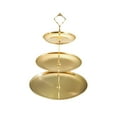 thumbnail image 2 of 3-Tier Metal Cupcake Stand, Party Serving Platter, Round Plastic Wedding Stand Tower, Event Serving Stand for Cupcake Dessert on Clearance, 2 of 6