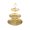 Gold, variant on Bdday Tiered Design Jewelry Snack Tray- Metal Storage Tray -Jewelry Snack Organizer Stand- for Dresser Bathroom Vanity