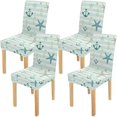 thumbnail image 1 of ABPHQTO Sea Ocean Starfish Anchor Stretch Funda protectora para silla Funda protectora de asiento para comedor Hotel Wedding Party Set de 4, 1 of 4