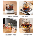 thumbnail image 5 of Glass Pots for Cooking on Stove with Lids -Glass Pot Cooking with Lid- Glass Simmer Pot for Stove Potpourri -Clear Pots, 5 of 6