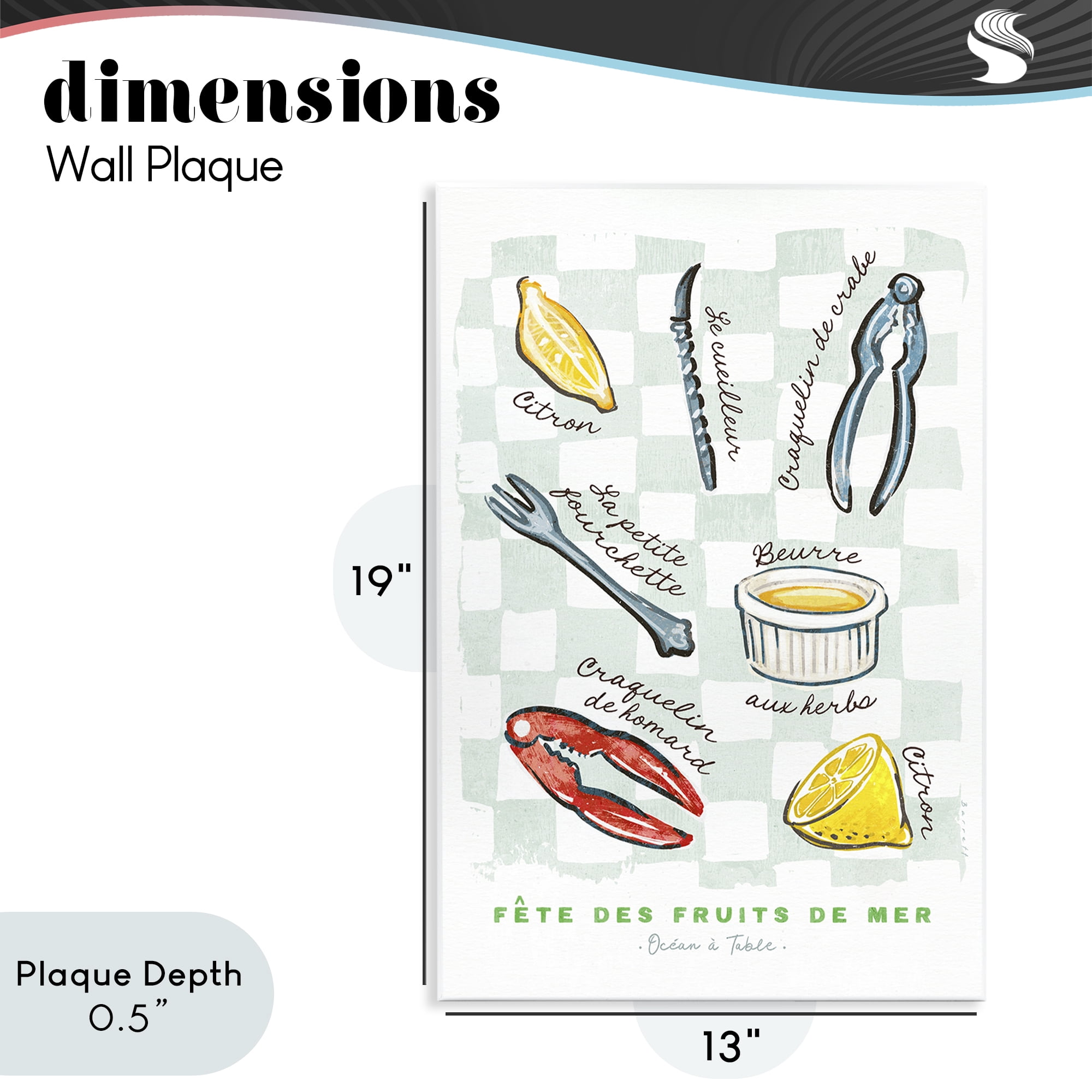 Stupell Industries Modern French Bistro Wall Plaque Art, design by Chad Barrett
