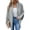 Gray, variant on Women'S Cardigan Sweaters Oversized Chunky Knit Slouchy Wrap Batwing Open Front Outwear Coat Khaki L