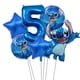 thumbnail image 3 of Globos de aluminio rosa de Lilo & Stitch de Disney, decoraciones para fiestas de cumpleaños de niños y niñas, globos inflables de helio, suministros para fiestas de bricolaje para baby shower, 3 of 5