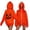 Orange, variant on Lightweight Pumpkin Hooded Jacket, Lightweight Pumpkin Face Full Zip Hooded Jacket, 3D Pumpkin Stem Oversized Halloween Sweatshirt,Spooky Face Holiday Loungewear, Light Green M