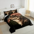 thumbnail image 3 of Homewish Wildlife Wolf Adult Queen Comforter Set, 3D Jungle Animal Bedding Sets, Western Countryside Reversible Bedding Comforter Set, Microfiber Bedroom Decor, 3 Pieces, 3 of 8