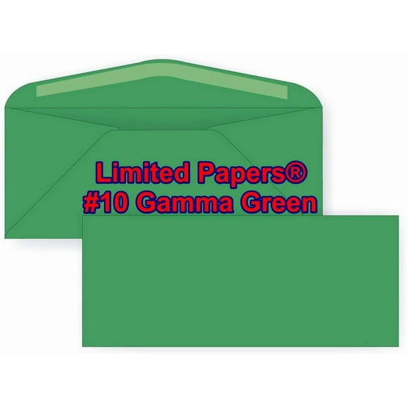 #10 Regular Envelope - Astrobright - 24# Gamma Green (4 1/8 x 9 1/2) - Business Color Series (250)