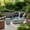 Gray, variant on 36" Propane Gas Fire Pit Table, 50,000 BTU Round Outdoor Concrete Fire Pit with Stainless Steel Burner, Pulse Ignition, Hidden Tank Storage & Lid, for Patio, Garden