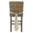 thumbnail image 3 of East at Main Coastal Woven Rattan Back Barstools with Detachable Cushion, 3 of 8