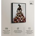 thumbnail image 2 of Girl Wearing Garden Grace I Canvas Ebony Portrait Art by Art Remedy, Black Frame, 10" x 15", 2 of 7