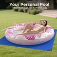 thumbnail image 4 of Tumbona inflable para bronceado Float POOLACC 6 en 1, color rosa, 4 of 8