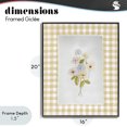 thumbnail image 4 of Stupell Industries Cottage Soft Gingham Flowers Black Framed Giclee Art, 16 x 20, by Arlington Prints, 4 of 8