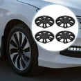 thumbnail image 2 of Unique Bargains 4Pcs R15/15 Inch Universal Wheel Rim Hub Cover Wheel Hub Caps Black Plastic, 2 of 8