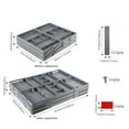 thumbnail image 4 of Trendix Office Supplies Crafts Storage Case Storage Tray, Foldable Jewelry Storage Box Multi Compartments 3 Tiers, Adjustable, 4 of 6