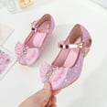 thumbnail image 7 of Entyinea Girls Shoes,Girls Toddler/Little Kid Dress Mary Jane Pumps with Heels Bow Party Wedding Princess Shoes,Kids Shoes Pink for 28, 7 of 7
