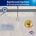thumbnail image 6 of Clorox Solid Waterproof Fabric Shower Curtain, Standard Size, Tan, 72" x 72", 6 of 12