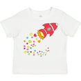 thumbnail image 3 of Inktastic Valentine's Day Rocket Ship with Hearts Boys or Girls Toddler T-Shirt, 3 of 5
