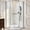Chorme Light Glass, variant on Neo-Angle Corner Shower Doors 36" D × 36" W × 72" H with Frosted Glass,Chrome