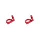 thumbnail image 4 of Soidarity Desviador delantero Adaptador de dial Cambio de asiento Antideslizante Rueda dentada profesional Anillo de conversión Piezas de Rojo 2piezas, 4 of 6