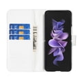 thumbnail image 6 of Premium PU Leather Wallet Case for Samsung Galaxy Z Fold4 with Card Slots Holder Magnetic Clasp Cover, Stylish Adjustable Kickstand Flip Soft Silicone Shockproof Leather Case for Women Girls, White, 6 of 8