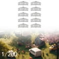 thumbnail image 6 of yotijay 10x Garden Gate Model Miniature Versatile Sturdy White Scene Courtyard Fence Height 1.8 cm, 6 of 9