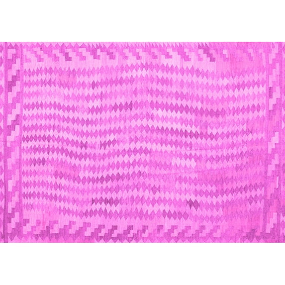 Ahgly Company Indoor Rectangle Southwestern Pink Country Area Rugs, 4' x 6'