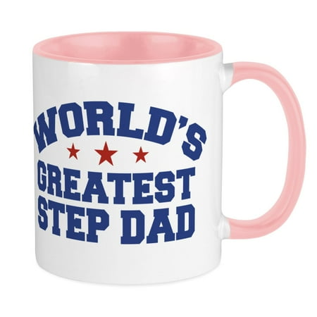 

CafePress - World s Greatest Step Dad Mug - Ceramic Coffee Tea Novelty Mug Cup 11 oz