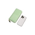 thumbnail image 4 of Daisy Rose RFID Blocking Unisex Quilted Zip Around Card Holder Wallet, Pistachio, 4 of 6