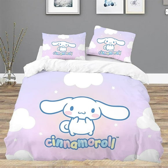 CinnamorollS Duvet Cover Set Bed Linen Sets Comforter Bedding Sets Twin Size Bedding Double Queen Home Textile GardenBed Sheets